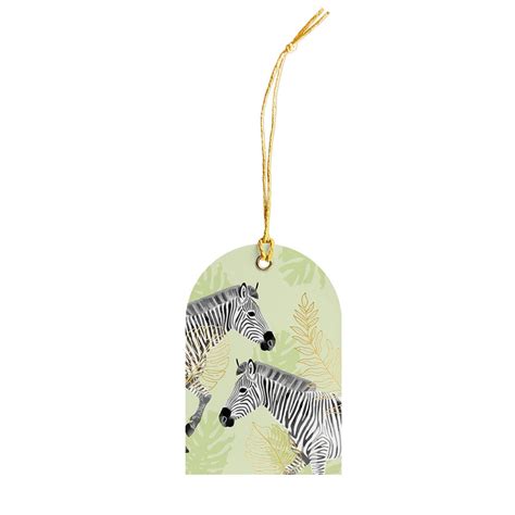 Zebra-Peach/Green Gift Tags (Set of 20) | Studio PSD