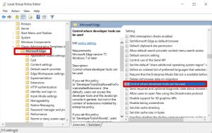 Developer Tools Disable JavaScript Micorosft Edge 的图像结果