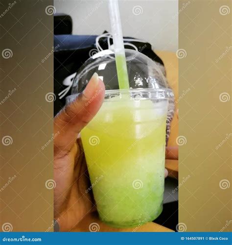Mellow Yellow Slasher Drink Refresher Stock Image - Image of yellow ...