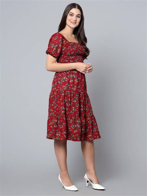 Cotton Women's Printed Short Dresses for Women – Bani Women