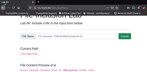Try Hack Me File Inclusion 的图像结果