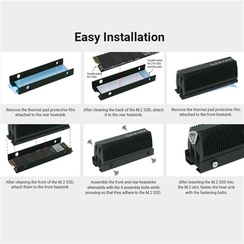 Buy WIZMAX WARP Shield H, M.2 2280 SSD heatsink for Single and Double ...