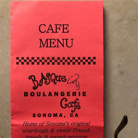 BASQUE BOULANGERIE CAFE, Sonoma - Restaurant Reviews, Photos & Phone ...