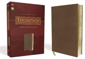NKJV, Thompson Chain-Reference Bible, Leathersoft, Brown, Red Letter ...