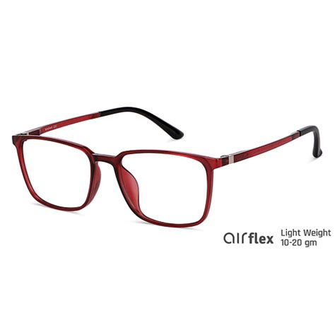 Maroon Black Full Rim Square Lenskart Air Flex LA E13780-C2 Eyeglasses