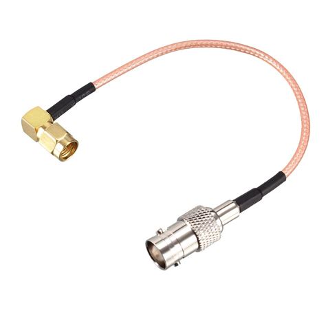 uxcell SMA Male Right Angle to BNC Female RF Coaxial Cable RG316 Coax ...