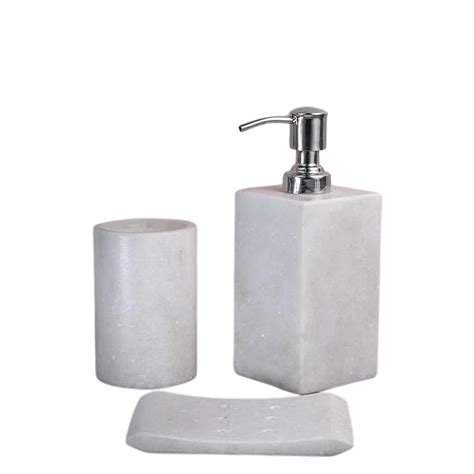 Bathroom Accessories Set of 3 Round