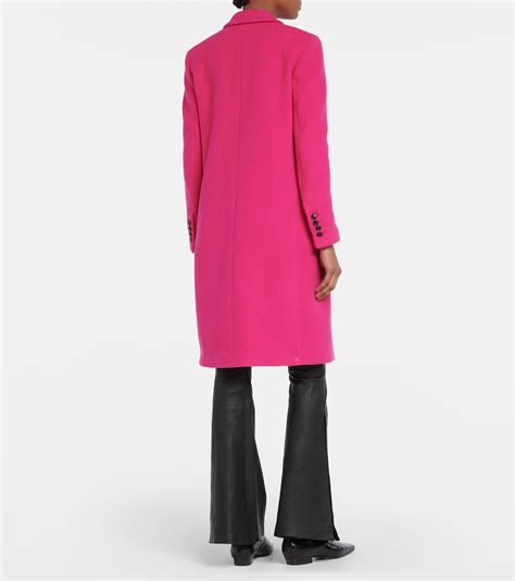 Wool-blend coat in pink - Amiri | Mytheresa