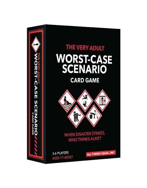 Very Adult Worst-Case Scenario Card Game - Black Diamond Games