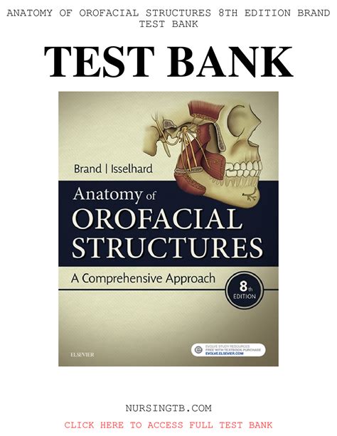SOLUTION: Anatomy of orofacial structures 8th edition brand test bank - Studypool