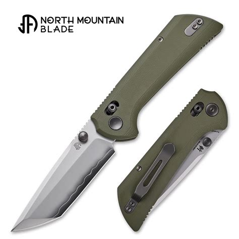 North Mountain Blade Chop Crossbar Lock SLD-Magic Knife OD Green G10