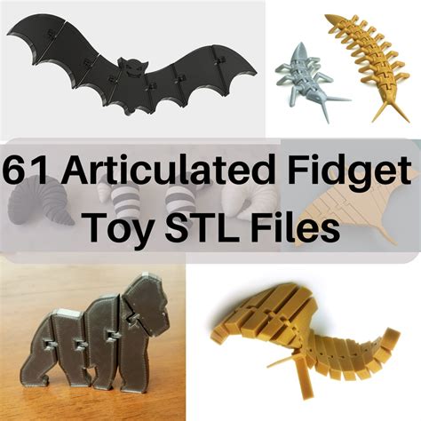 20+ Articulated Fidget Toys Animals & Insects | 61+ STL Files | 3D ...