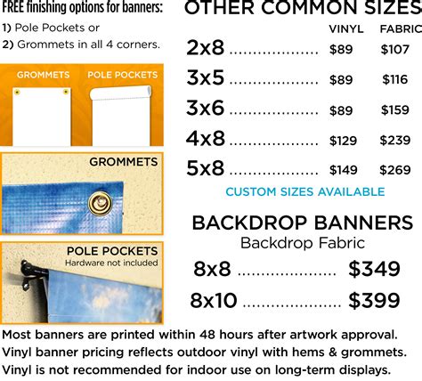 Church Banner Pricing | Custom Fabric and Vinyl