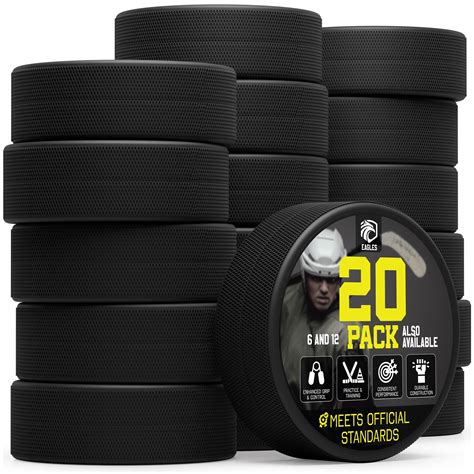 EAGLES Ice Hockey Pucks | High Grade Pucks Official Regulation Weight & Size for Practice ... - weight of hockey puck