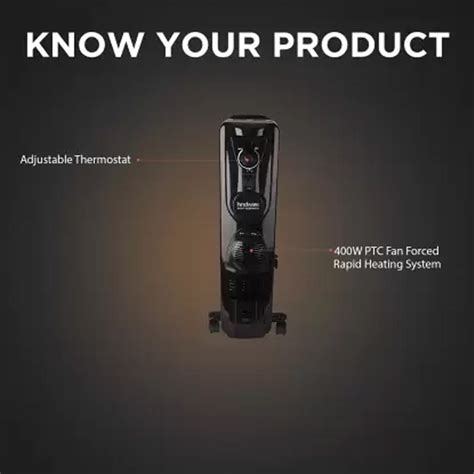 Hindware Atlantic Velda OFR 13 Fins Oil Filled Room Heater – Electronic ...