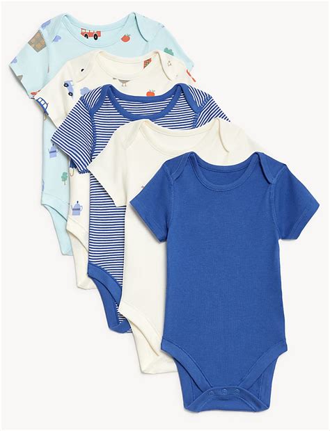 Buy 5pk Pure Cotton London Bodysuits at Marks & Spencer