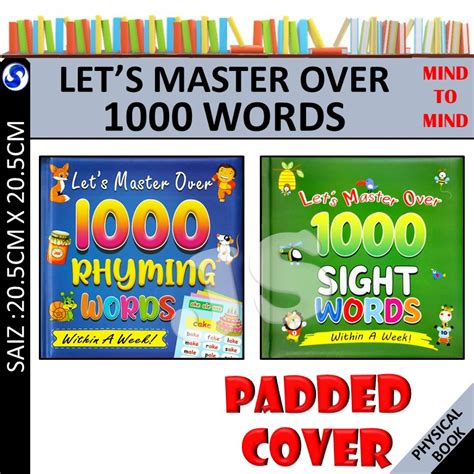 LET'S MASTER OVER 1000 SIGHT WORDS / 1000 RHYMING WORDS | RED WORD ...