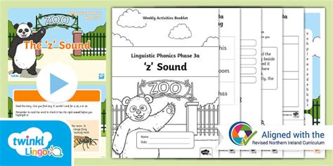 Northern Ireland Linguistic Phonics Phase 3a 'z' Sound Weekly ...