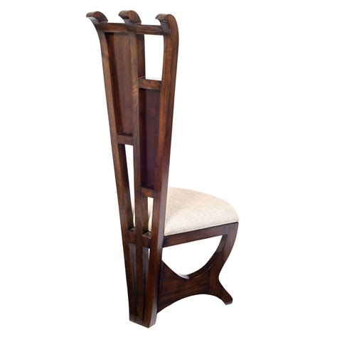 Diana Lobby Chair with Stylish Backrest created in Teak Wood with Waln ...