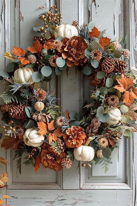 49 Fall Wreath Ideas: Eye-Catching Designs for Autumn Doors | Door ...