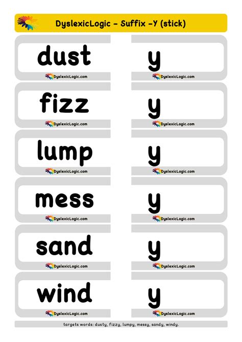 Suffixes — Dyslexic Logic