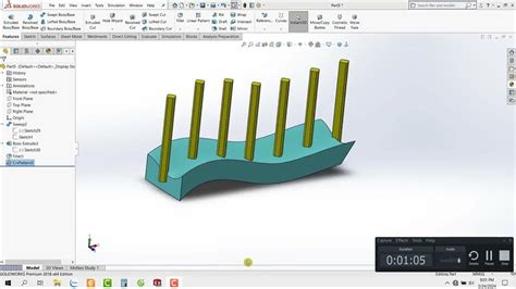 Image result for Patterning Features in SolidWorks