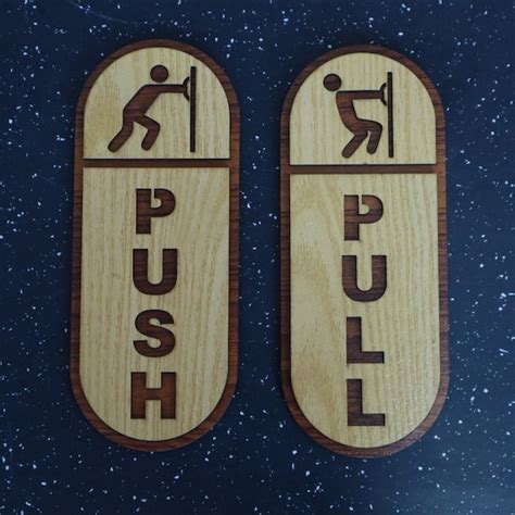 Buy Push Pull Signs Online In India - Etsy India
