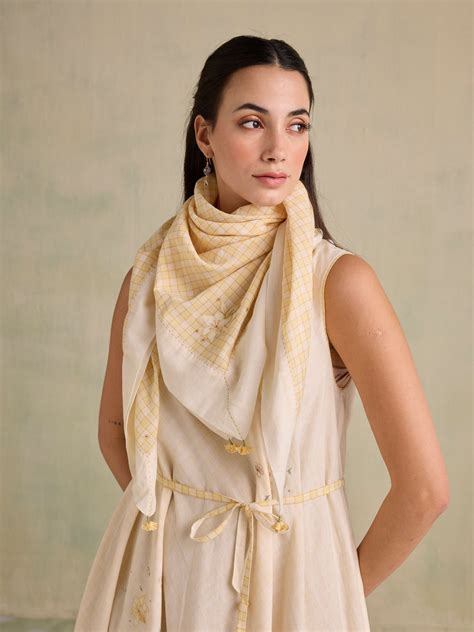 Little things Scarf | Handwoven Pure Cotton | Buna Studio