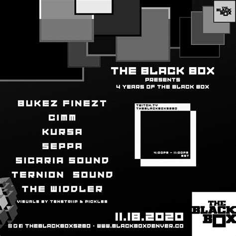The Black Box Denver: 4 Year Anniversary Stream! 🔊 : r/trap