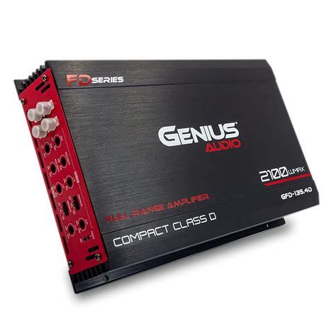 Genius Audio GFD-135.4D Compact Full Range Car Amplifier Multichannel ...