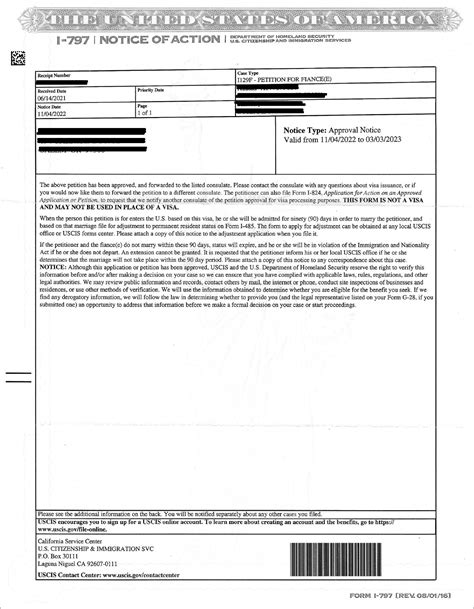 I 797 Approval Notice