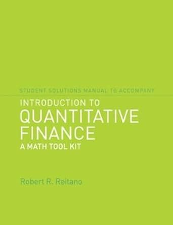 Student Solutions Manual to Accompany Introduction to Quantitative ...