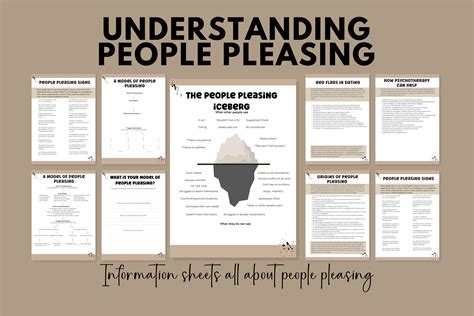Understanding People Pleasing Worksheet Therapy Worksheet - Etsy