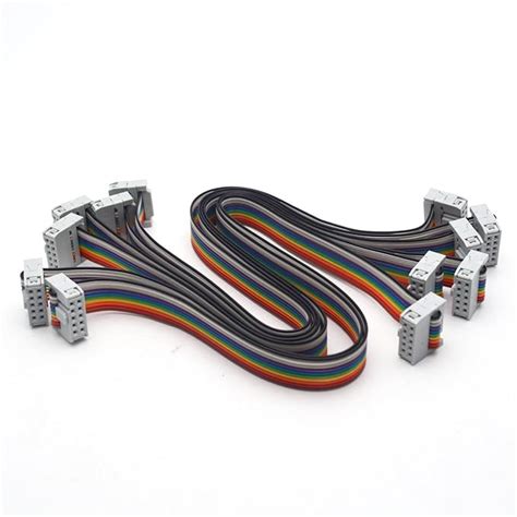 Antrader 30CM 10 Pin USB ASP ISP JTAG AVR Wire 10P IDC Flat Ribbon Data ...