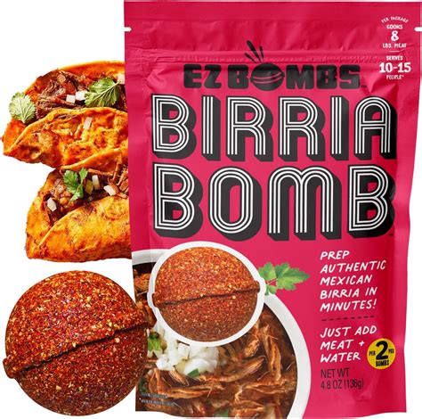 Amazon.com : EZ Bombs Variety Pack – Pozole, Tinga & Birria Bomb ...