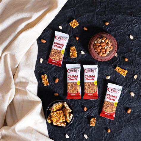 TEJU PEANUT CHIKKI (15G each,Pack of 50)