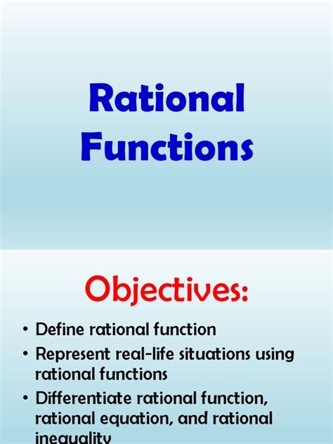 Basic Rational Functions 的图像结果