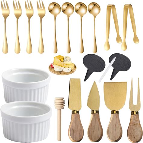 Amazon.com | 18 PCs Charcuterie Board Accessories Utensils, Cheese ...