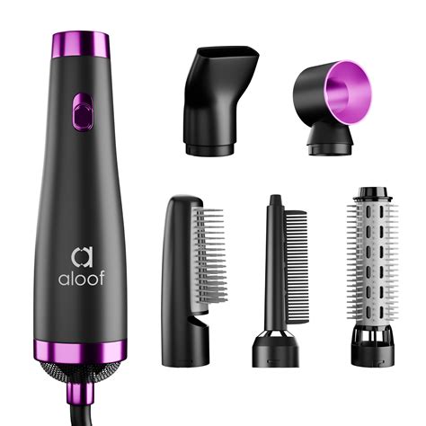Aloof KS 994 5-in-1 Hair Dryer (1200W, Black and Purple) – My Store