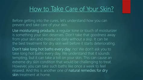 How to treat dry skin | PPTX
