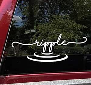 Minglewood Trading Orange - Ripple Vinyl Decal - Water Wave Zen Still ...