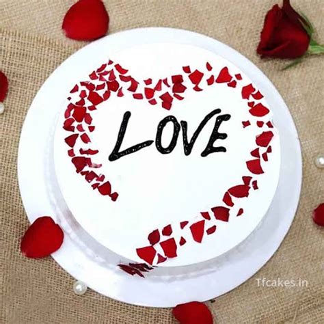 Love Cake | Couple cake| Engagement cake | cake for love | Anniversary ...