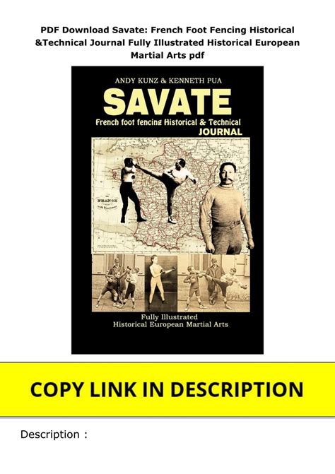 PDF Download Savate: French Foot Fencing Historical & Technical Journal ...