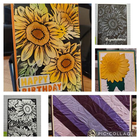 Sunflowers Embossing Folder Class (includes embossing folder ...