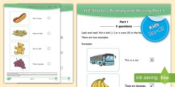 YLE Starters (Pre-A1) | English Exam Practice Resources | ESL