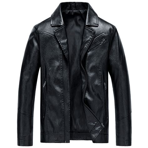 Men's Leather Jackets Leather Suits Thin Washable Leather Jackets ...