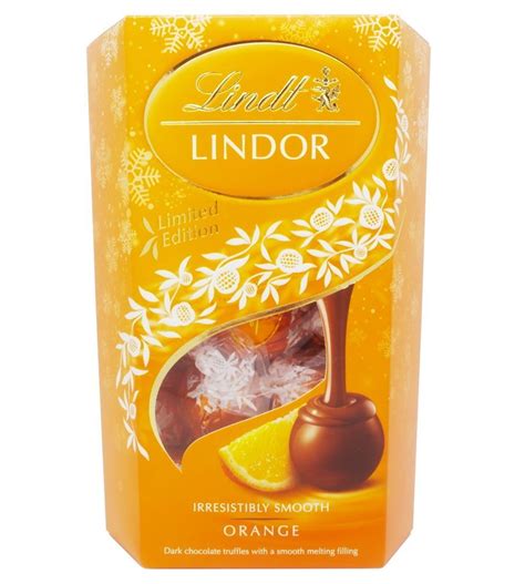 Buy Lindt Lindor Chocolate Orange Flavor Truffles Milk Chocolate ...
