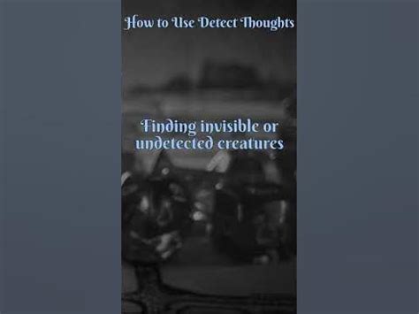 How to Use Detect Thoughts (DnD 5e Quick Guide) - YouTube