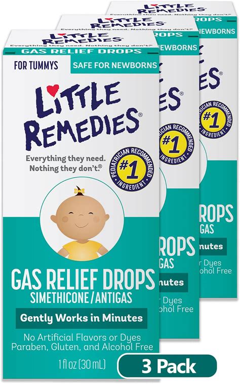 Amazon.com: Little Remedies Baby Gas Drops, 1 Fl Oz (Pack of 3 ...