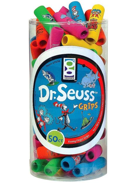Buy Raymond Geddes Dr. Seuss Character Foam Pencil Grips (Pack of 50 ...